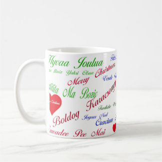 Juli-världen runt kaffemugg