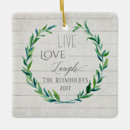 Juli, vattenfärg, andningsfoto julgransprydnad keramik