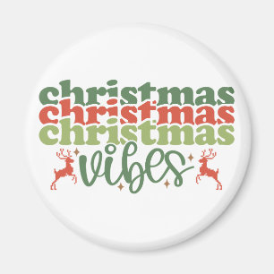 Juli Vibes Retro Groovy Helgdagar jul Magnet