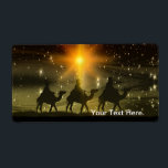 Juli Wise Manar Golden Star of Bethlehem Fraktsedel<br><div class="desc">Tre Wise Manar korsar öknen via Bethlehem-stjärnan för att hitta baby Jesus. frontiernow.com</div>
