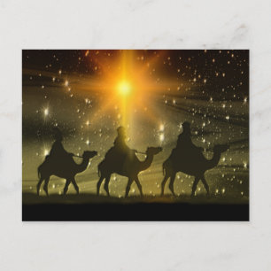Juli Wise Manar Golden Star of Bethlehem Helg Vykort