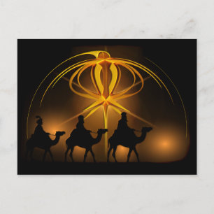 Juli Wise Manar Golden Star of Bethlehem Helg Vykort