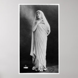 Julia Bartet i "Antigone" av Sofocles Poster
