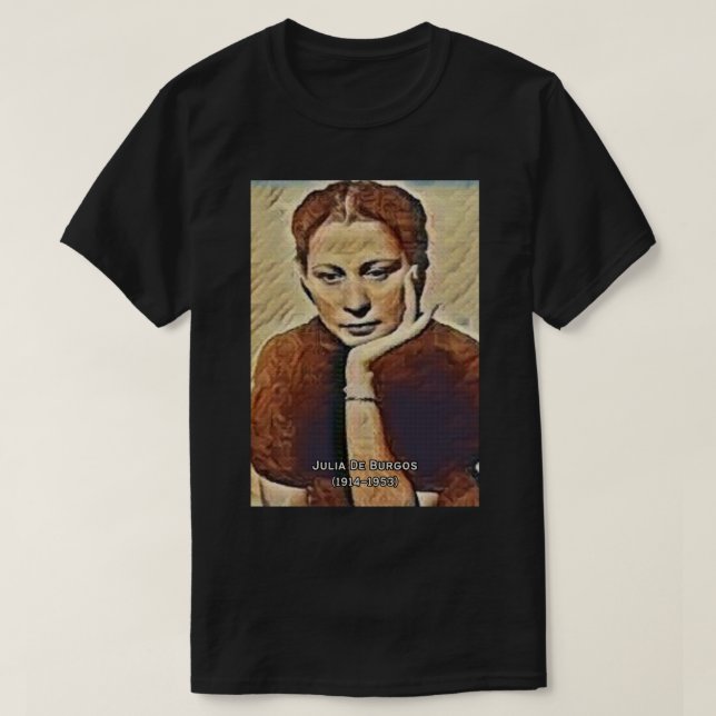 Julia de Burgos T Shirt (Design framsida)