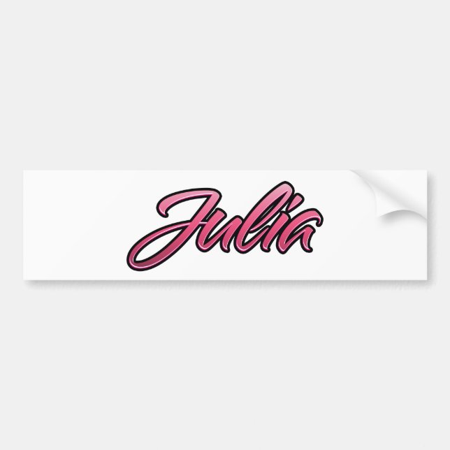Julia faded pink Aufkleber Sticker Bildekal (Framsidan)