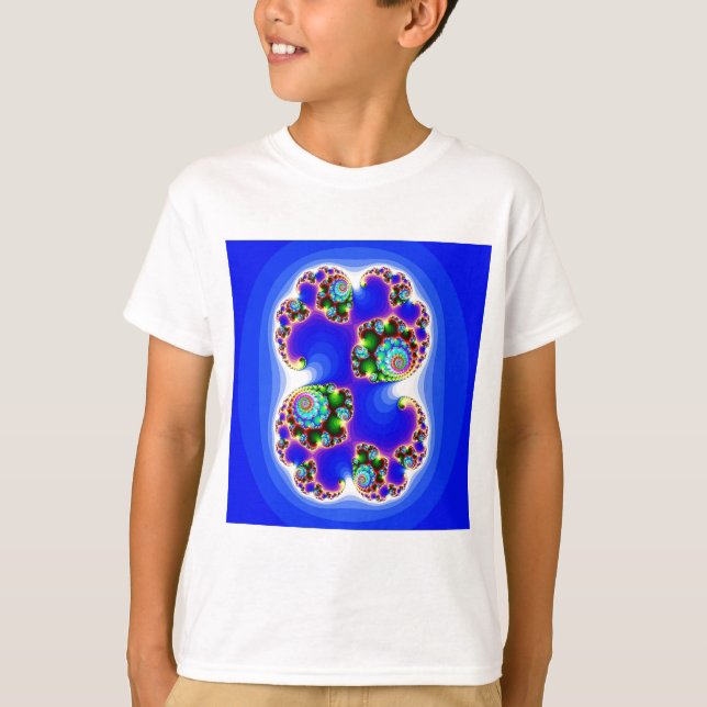 Julia fastställd Mandelbrot fastställd Tee Shirt (Framsida)