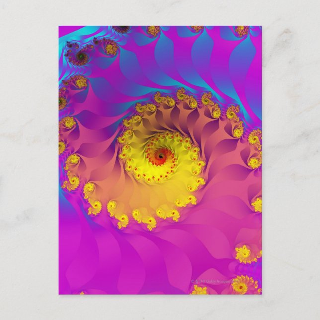 Julia Fractal 2 Vykort (Framsida)