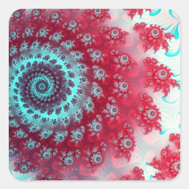 Julia Fractel Fyrkantigt Klistermärke (Framsida)