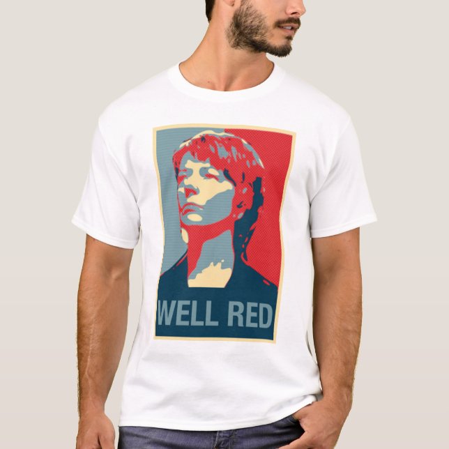 Julia Gillard väl rött Tee Shirt (Framsida)