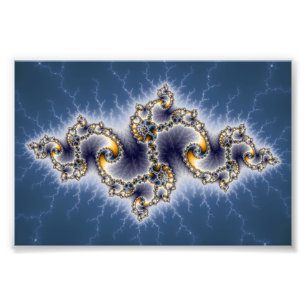 Julia In Blue - Fractal Art Fototryck