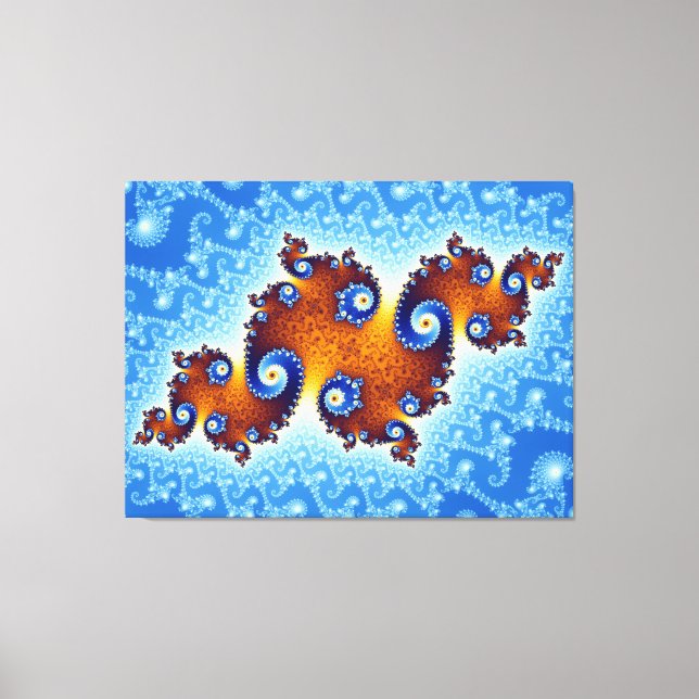 Julia Island Mandelbrot Set Canvastryck (Framsida)