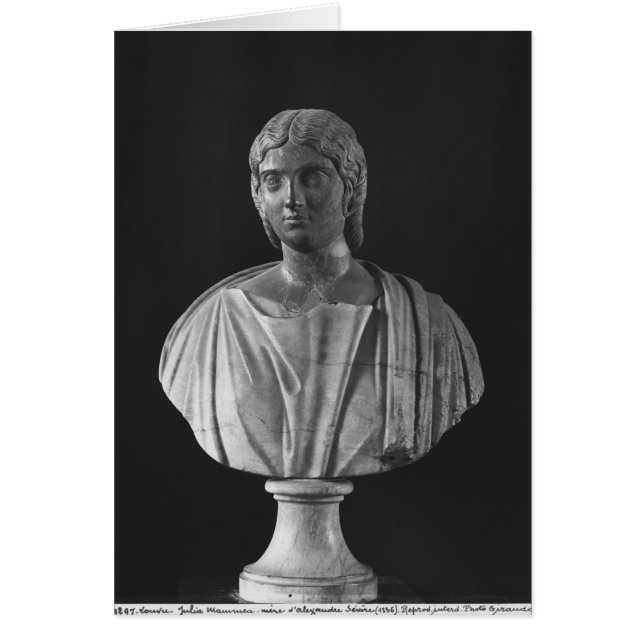 Julia Mamaea Bust Hälsningskort (Framsidan)