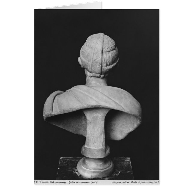 Julia Mamaea Bust Hälsningskort (Framsidan)