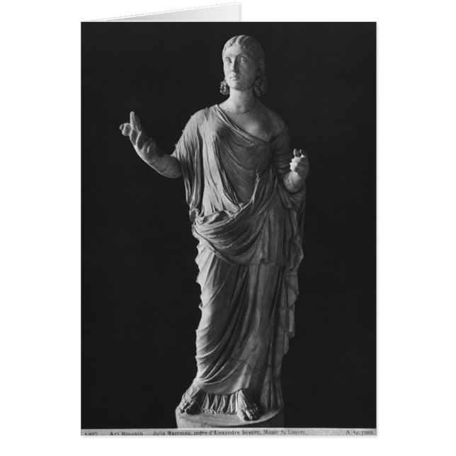 Julia Mamaea mor av kejsaren Severus Alexander Hälsningskort (Framsidan)