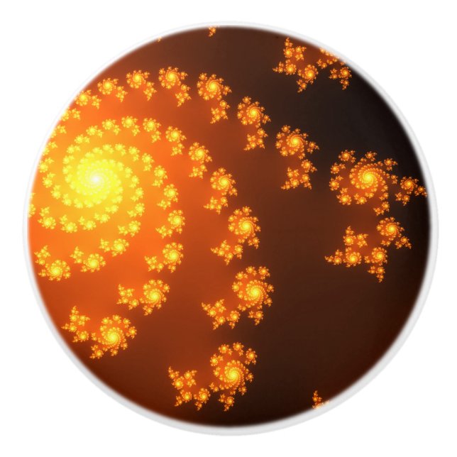 Julia Mandelbrot abstrakt Fractalkonst Knopp (Framsidan)