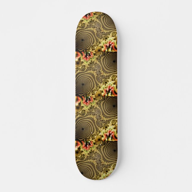 Julia Mandelbrot Coola Fractal Mini Skateboard Bräda 18,5 Cm (Framsida)