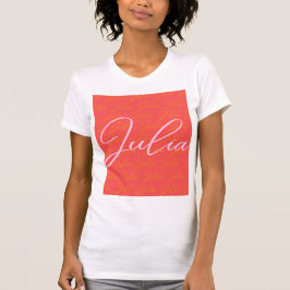 Julia Namn Design Mönster T Shirt