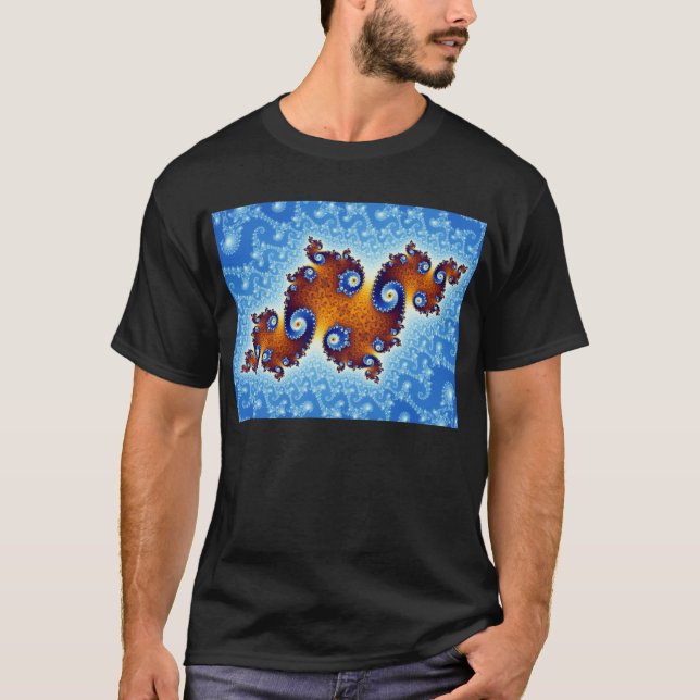 Julia öMandelbrot uppsättning Tee (Framsida)