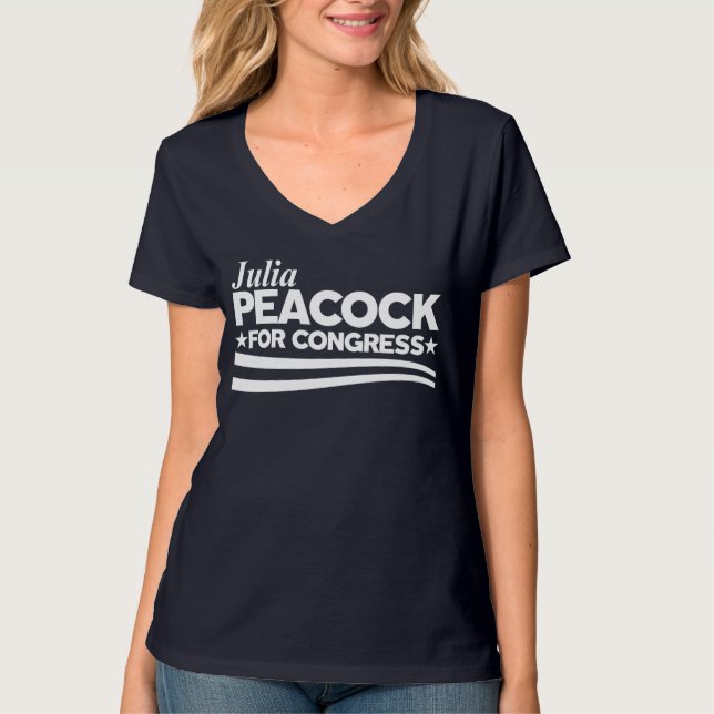 Julia påfågel tee (Framsida)