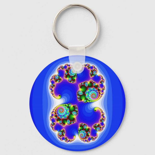 Julia Set Mandelbrot Set Fractal Geometry Nyckelring (Framsida)