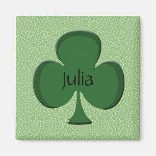 Julia Shamrock Namn Magnet