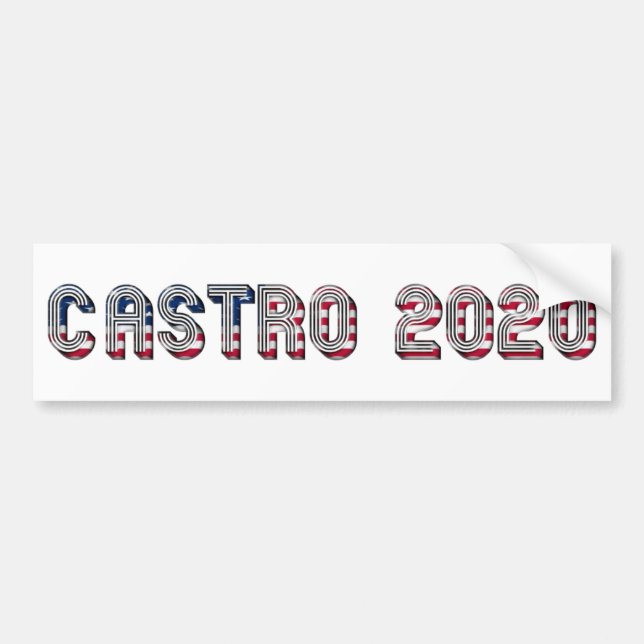 Julián Castro Democrat, presidentkandidat 2020 Bildekal (Framsidan)