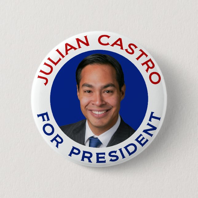 Julian Castro för president Knapp (Framsida)