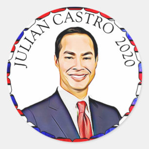 Julian Castro för valstöd 2020 Runt Klistermärke