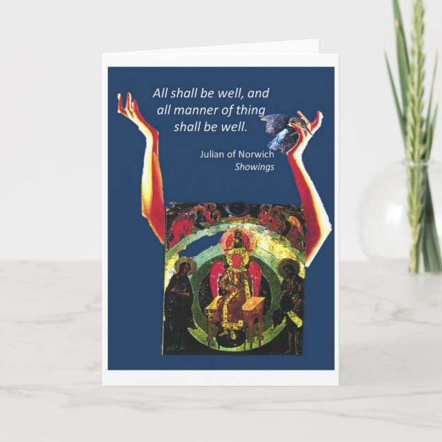 Julian of Norwich Quote Kort (Framsida)