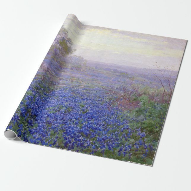 Julian Onderdonk A Cloudy Day, Bluebonnets Presentpapper (Utrullad)