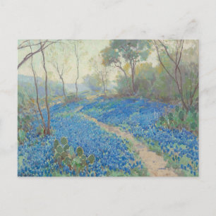 Julian Onderdonk - A Hillside of Bluebonnet Vykort