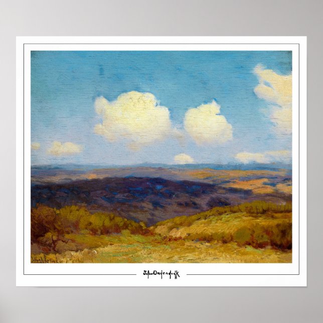 Julian Onderdonk Zedign konstaffisch #6 Poster (Framsidan)