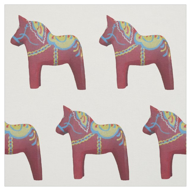 Julia's Dala Horse Fabric Tyg (Provkarta)