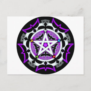 Julia's Kråka Pentacle Vykort