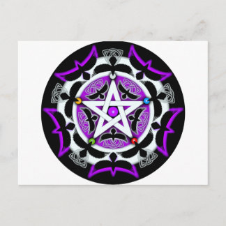 Julia's Kråka Pentacle Vykort