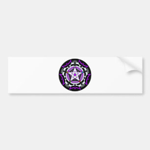 Julias kråka pentagram bildekal