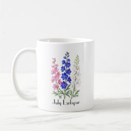 Julidala Delphiniumblommor Kaffemugg