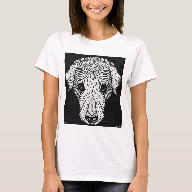 Julie de Graag Hund chef T Shirt (Framsida)