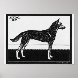Julie de Graag Hund Poster