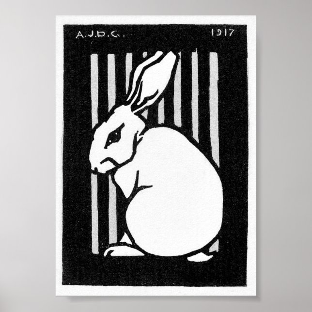 Julie de Graag Sitta Rabbit Poster (Framsidan)