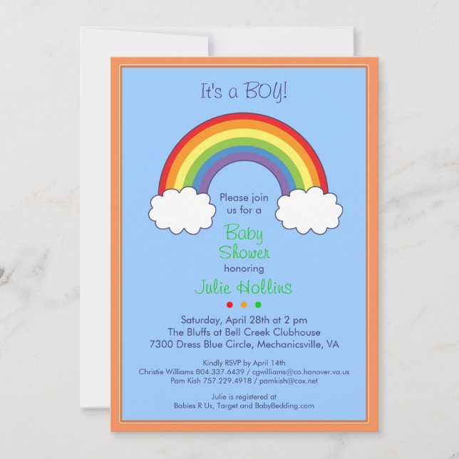 Julie ersättningskort 2 inbjudningar (Framsida)