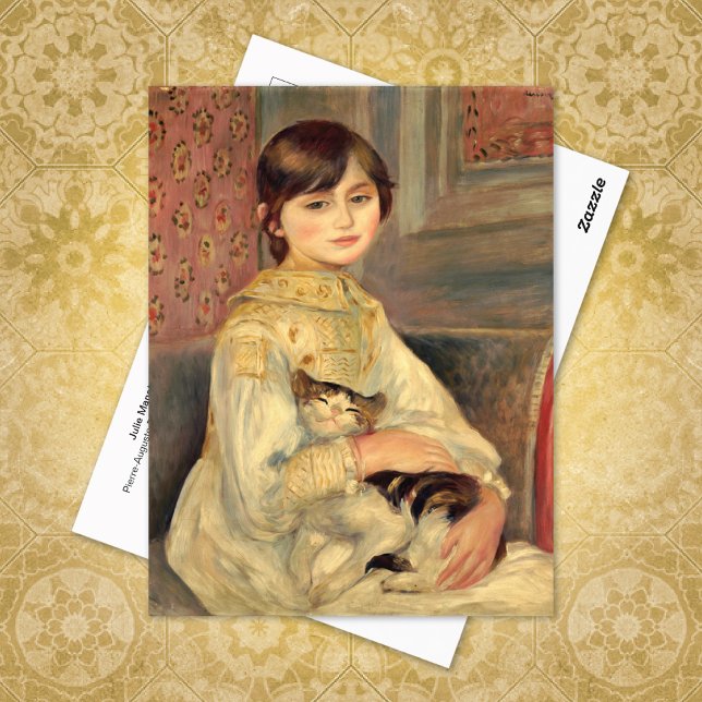 Julie Manet Cat Pierre-Auguste Renoir Vykort (Skapare uppladdad)