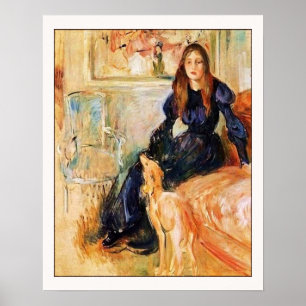 Julie Manet och Hennes Greyhound Laertes Poster