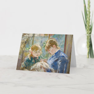 Julie med Hennes Nanny Berthe Morisot Kort