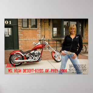 Julie Ms. Kick Öken-Fågel av rovet 2008 Poster