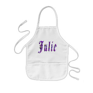 Julie, Namn, Logotyp, Girls Artistic Kindy Apron Barnförkläde