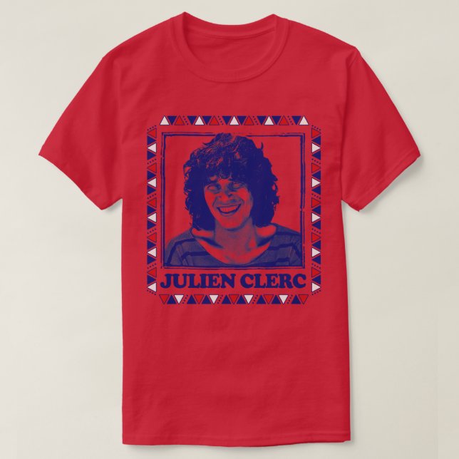 Julien Clerc Retro Design T Shirt (Design framsida)