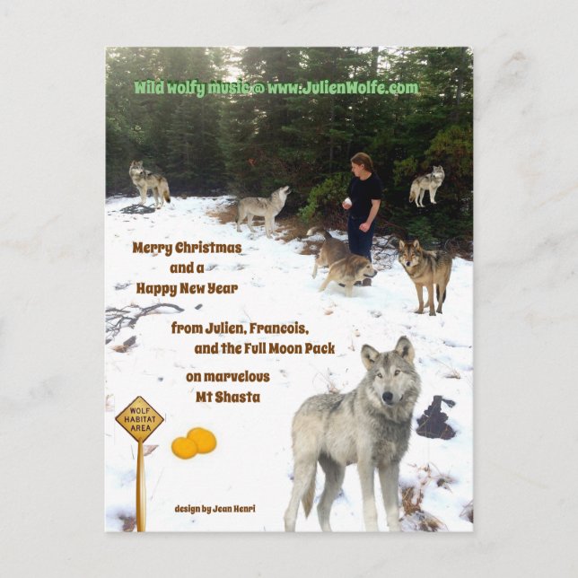 Julien, Francois och Full Moon Pack Vykort (Framsida)