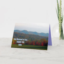 Julie's Tack you Card