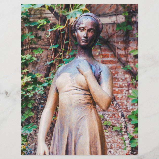 Juliet statue,Verona,Italien Reklamblad (Framsidan)